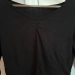 SheIn Black Long Sleeve Fitted Crop Top  Photo 1