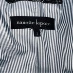 Nanette Lepore Black and White Linen Blend Wizard Tweed Jacket w/Zipper Detail-2 Photo 10