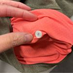 Lululemon Olive Green V-Neck Sweater VNeck Long Sleeve Top Kangaroo Pockets Photo 7