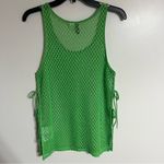 Divided Women’s H&M Crochet Look Tie Detail Tank Top Bright Green Size Small Photo 9