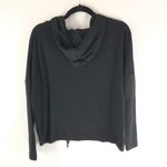 Tahari  Womens Hoodie Pullover Oversized Pockets Soft Stretch Black Size S Photo 1