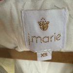 J.Marie White Cotton Kaftan Black Embroidery Dress XS Photo 3