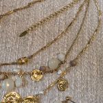 Boutique Gold Coin Multi Layer Necklace and Earrings Set Photo 5