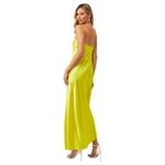 SER.O.YA Dalia Strapless Maxi Dress in Citric XSmall Womens Satin Cocktail Yellow Size XS Photo 2
