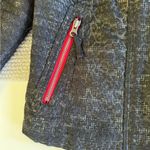 Free People Black Red Tweed Cropped Jacket Size 4 Photo 6