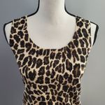 Chaus Sleeveless Silk Blend Cheetah Pullover Lightweight Sweater Size PM Size M Photo 2
