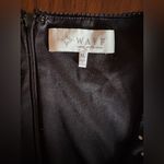 WAYF  Black and White Polka Dot V-Neck Chiffon Mini Dress – Size XL Photo 5