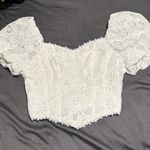 Buckle Lace Top White Photo 0