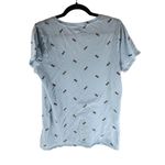 Victoria's Secret PINK Light Blue Pineapple Print T-Shirt 100% Cotton Size L Photo 1
