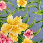 Jones New York Blue Floral Crop Pants Size 4 Photo 2