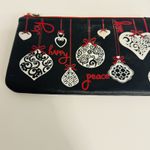 Brighton  Love Notes Wristlet Christmas Holiday Ornament Design Black Red & White Photo 3