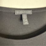 Eileen Fisher  Black Ballet Neck Viscose Jersey Dress – Size Medium Photo 6