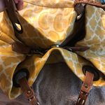 Lucky Brand Yellow Paisley Multi Canvas Large Hobo Messenger Shoulder Bag Photo 8