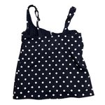 Lands' End  Navy Polka Dot Tankini Size: 8D Photo 3