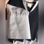 Brochu Walker  Grey Cashmere Blend Sweater With White Collared Shirt XS Photo 5