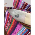 Beacon Women's Striped Multicolor Woven Step In Flats Sz 10N Purple Photo 6