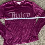 Juicy Couture  Rich Burgundy Velour Set Photo 3