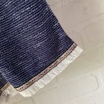 Hem & Thread  shorts knit fray embroidered trim at hem‎ small NEW boho hippie Photo 2