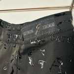 Gattinoni Jeanswear Black Denim Skirt Writing Graffiti Style Skirt Size 28 Photo 8