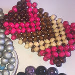 Lot of 10 Multi Color Purple Glass Beaded CZ Rhinestone Boho Stretchy Bracelets Photo 10