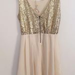 Alythea Sequin Formal Flowing Flared Cocktail Dress Photo 1