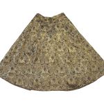 Alice + Olivia NWT Rachelle in Gold Black Beaded Brocade Midi Gown Skirt 0 $1198 Photo 2