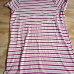 Time And Tru 2/$10  Dress Women's XLarge Stripe Pink Photo 0