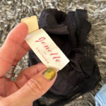 Vintage new with tags night romper slip by Jenelle of California size 32 black Photo 7