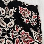 Angie Black and Red Floral Open Kimono Cover Photo 4