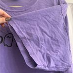 Comfort Colors Cotton Violet Spooky Spider Ghost Halloween Cute Shirt - size 2x Photo 2