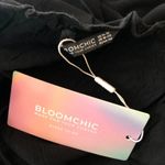 Bloomchic  Plain Ruffles Trim Ties Cold Shoulder Blouse Top Black 14-16 Photo 5