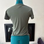 Wrapper  Olive Green Square Neck Top Photo 1