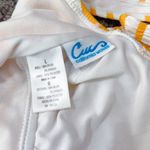 California Waves Women's Yellow Textured Grommet One-Piece Swimsuit Size L Photo 9