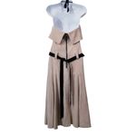 Alexis RARE  100% Genuine Leather Suede Belted Halter Dress with Side pockets Photo 1