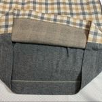 J.Jill Brown Gray Plaid Short Sleeve Dress Photo 4