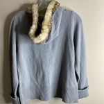 SO NWT  Wear it Declare junior cardigan with faux fur hoodie size large Photo 10