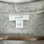 J. Jill Hoodie Sweater Womens M Gray Knit Slouchy Pullover Soft Cozy Minimalist‎ Size M Photo 2