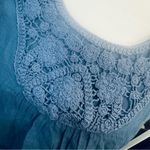 Wrangler Women  Blue Cowgirl Rodeo Hi-Low Dress Small Boho Cottage Farm Crotchet Photo 3