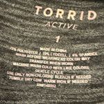 Torrid  Lyocell Black Spacedye V-Neck Short Sleeve Active Tunic - size 1 Photo 6
