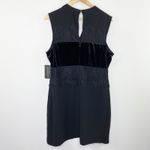 Guess  Black Velvet Lace Sheath Dress Size XL NWT Career Office Capsule Funeral Photo 8