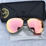 Ray-Ban  Aviators 3025 Rose Gold Sunglasses  Photo 0