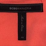 BCBGMAXAZRIA “Ashton” faux wrap chiffon midi dress in “coral reef”. XS/Tall. EUC Photo 8