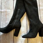 ALDO  Knee High Suede Black Boots with Chunky Heel - size 10 Photo 1