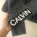 Calvin Klein Performance Cropped Full Zip Hoodie Dark Gray Long Sleeves Size M Photo 9