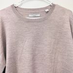 Allsaints Pink New Wave Elbow Slit Merino Wool Pullover Hi Low Sweater MEDIUM Photo 4