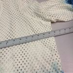 Peace Love World  Cream and Blue Knit Cardigan Photo 5