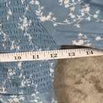 Lottie Moss PacSun  Women’s S Blue Floral Smocked Peasant Crop Top Romanticcore Photo 3