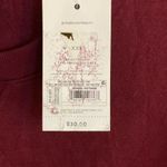 Cotton burgundy maternity dress with pockets Red Size XXL Photo 2