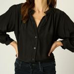 Striped Red and Blue Blouse Size M Photo 3