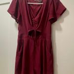 EXPRESS Burgundy Romper Photo 0